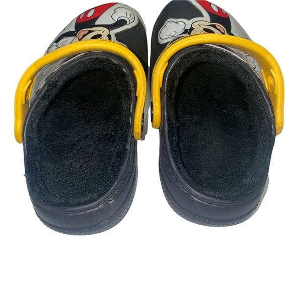 KIDS crocs mickey mouse black clogs children size 8 toddler - Picture 2 of 5
